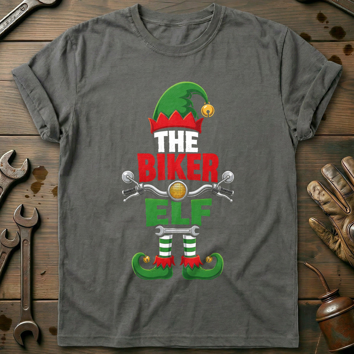 The Biker Elf Motorcycle T-Shirt US product image 1