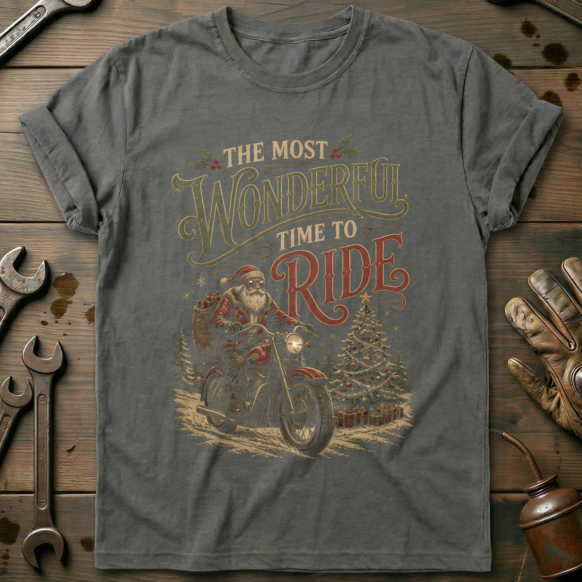 The Most Wonderful Time to Ride Motorcycle T-Shirt GC product image 3