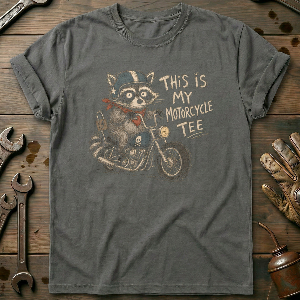 This is my Biker Raccoon 11 Motorcycle T-Shirt AU product image 3