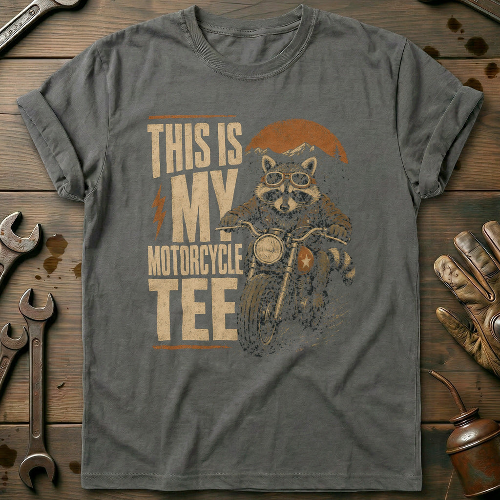 This is my Biker Raccoon Motorcycle T-Shirt AU product image 1