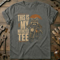 This is my Biker Raccoon Motorcycle T-Shirt AU product image 1