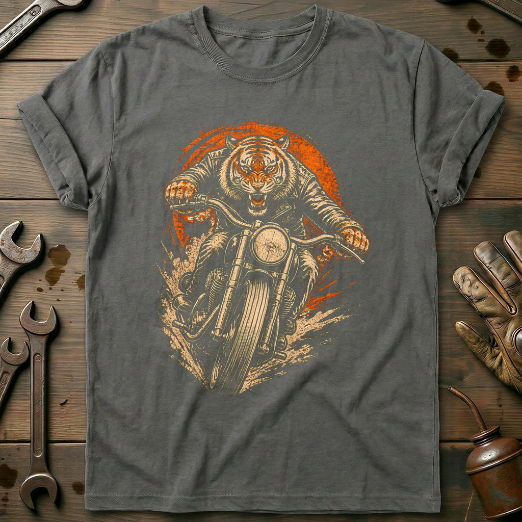 Tiger Rider Motorcycle T-Shirt AU product image 1