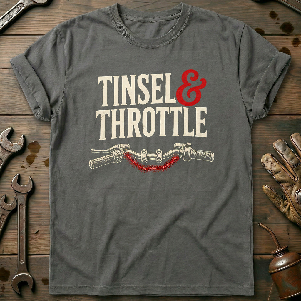 Tinsel and Throttle Motorcycle T-Shirt EU product image 1