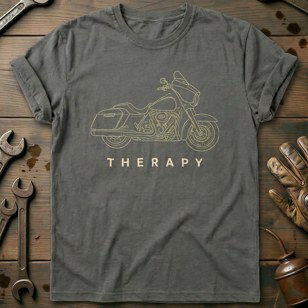 Touring Bagger Therapy 85 Motorcycle T-Shirt product image 3