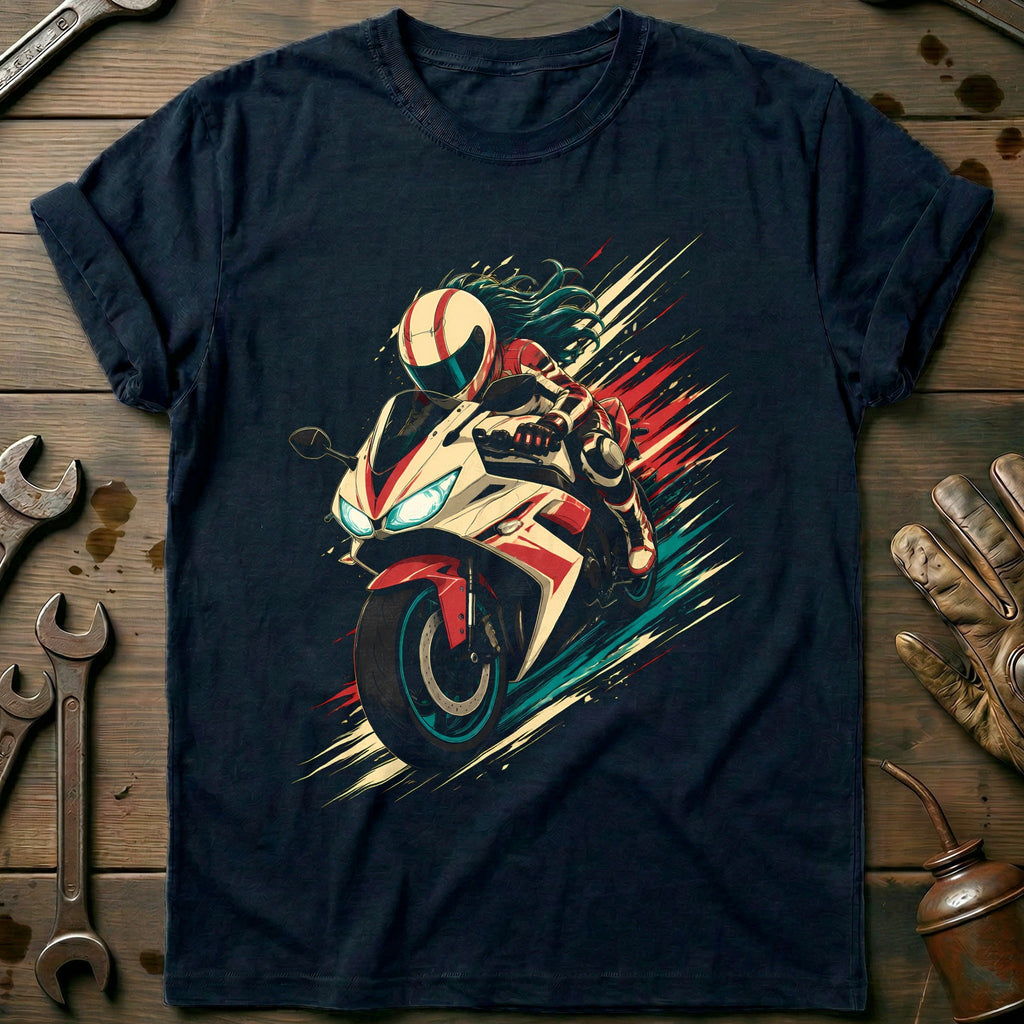 Anime Cel Moto Motorcycle T-Shirt GC product image 1
