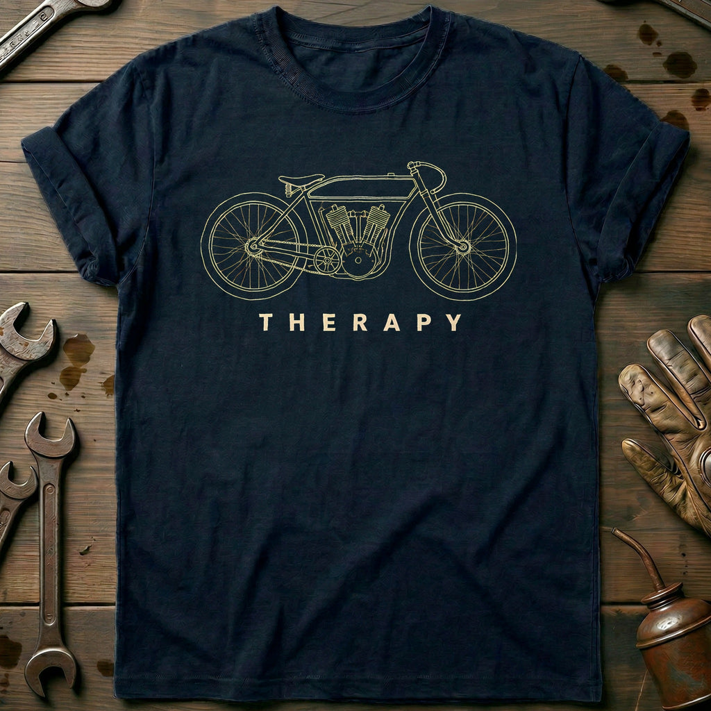 Board Track Racer Therapy Motorcycle T-Shirt EU product image 2
