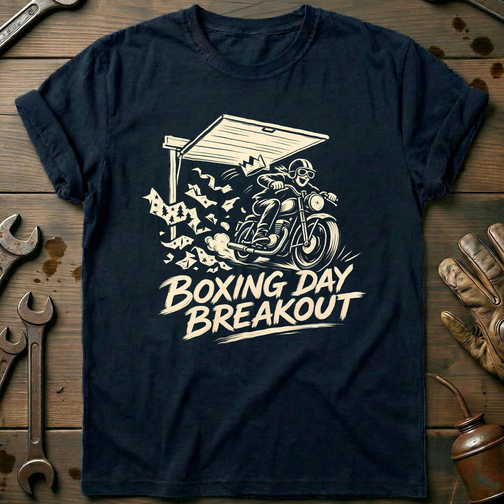 Boxing Day Breakout Motorcycle T-Shirt GC product image 2
