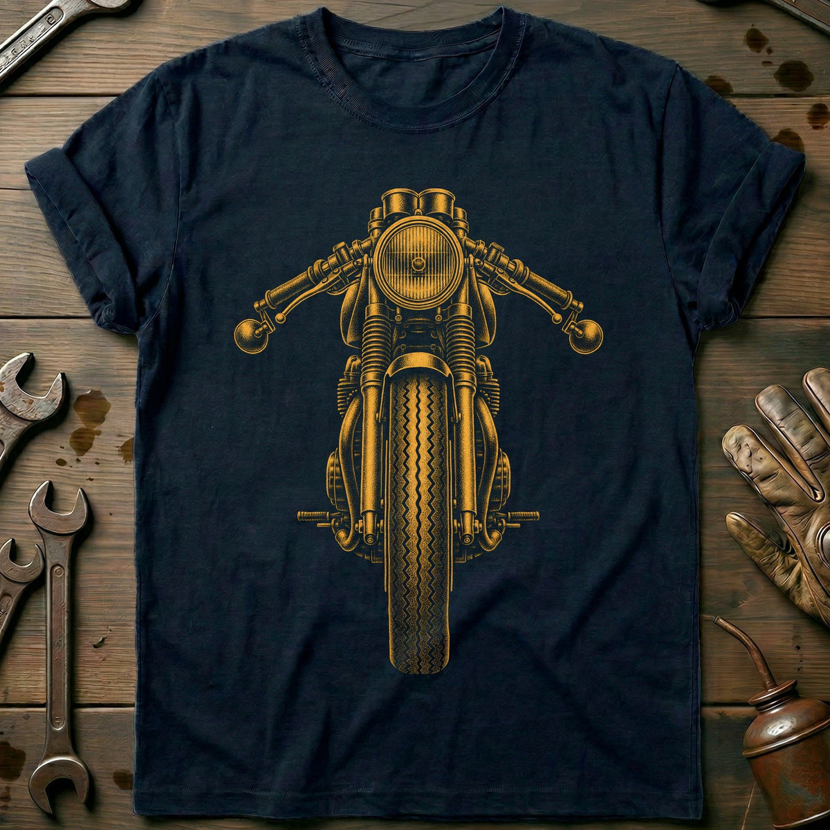 Cafe Racer Motorcycle T-Shirt GC product image 1