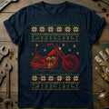 Chopper Christmas Sweater Motorcycle T-Shirt product image 1
