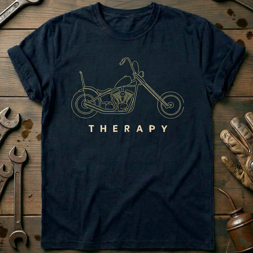 Chopper Therapy Motorcycle T-Shirt product image 1