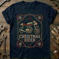 Christmas Rider Cafe Racer Sweater Motorcycle T-Shirt US product image 1