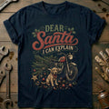 Dear Santa I Can Explain Motorcycle T-Shirt product image 1
