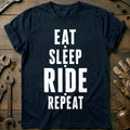 Eat Sleep Ride Repeat 22 Motorcycle T-Shirt product image 1