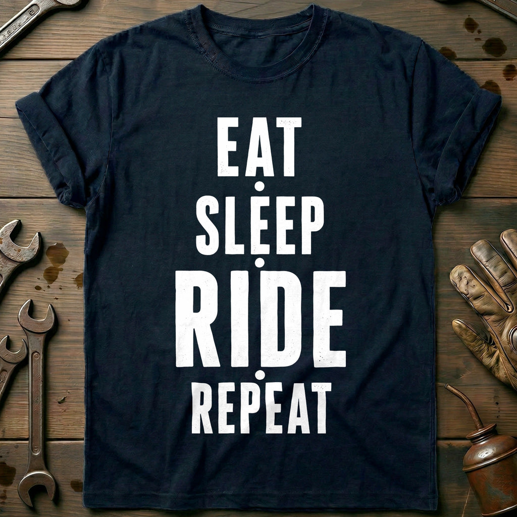 Eat Sleep Ride Repeat 22 Motorcycle T-Shirt US product image 1