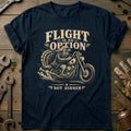 Flight is an Option Not Dinner Motorcycle T-Shirt EU product image 1