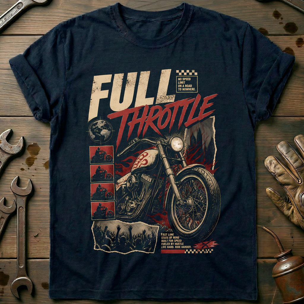 Full Throttle Motorcycle T-Shirt US product image 1