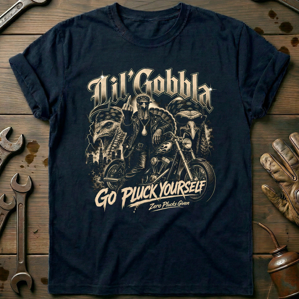 Go Pluck Yourself Zero Plucks Given Motorcycle T-Shirt product image 1