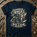 Guardian Angel Rides Pillion Motorcycle T-Shirt US product image 1