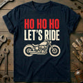 Ho Ho Ho Let's Ride Motorcycle T-Shirt GC product image 1