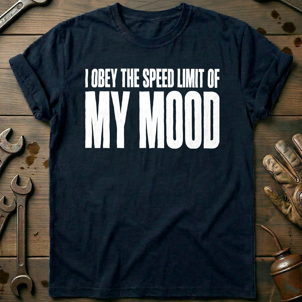 I Obey the Speed Limit of my Mood 91 Motorcycle T-Shirt AU product image 1