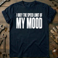 I Obey the Speed Limit of my Mood 91 Motorcycle T-Shirt AU product image 1