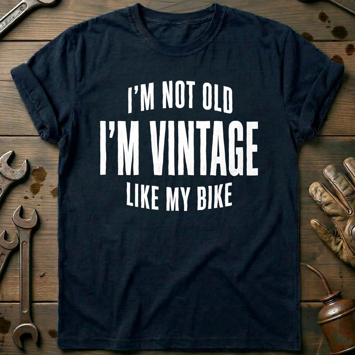 I'm Not Old I'm Vintage Like my Bike 64 Motorcycle T-Shirt product image 2