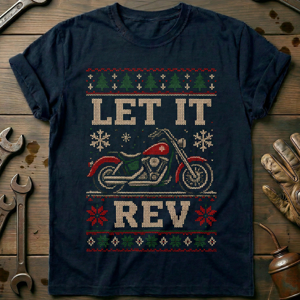 Let It Rev Motorcycle T-Shirt AU product image 2