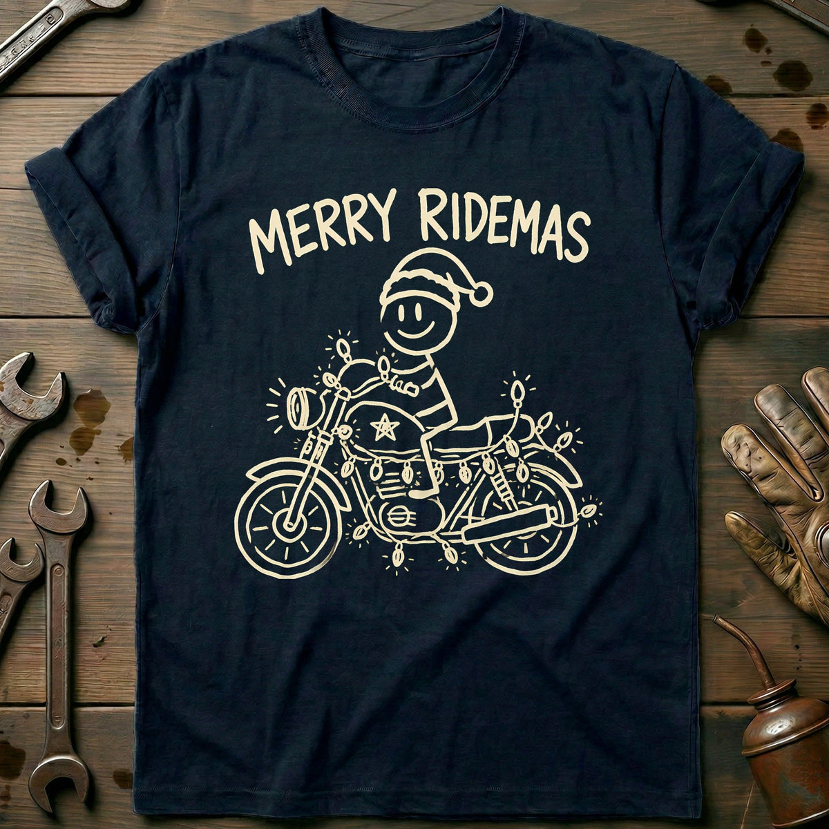Merry Ridemas Motorcycle T-Shirt product image 2