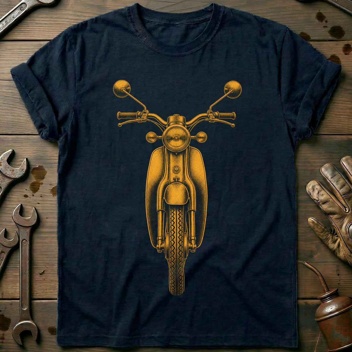Moped Motorcycle T-Shirt EU product image 1