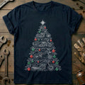 Motorcycle Types Christmas Tree T-Shirt AU product image 1