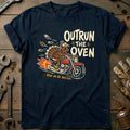 Outrun the Oven Ride or Be Basted Motorcycle T-Shirt US product image 1