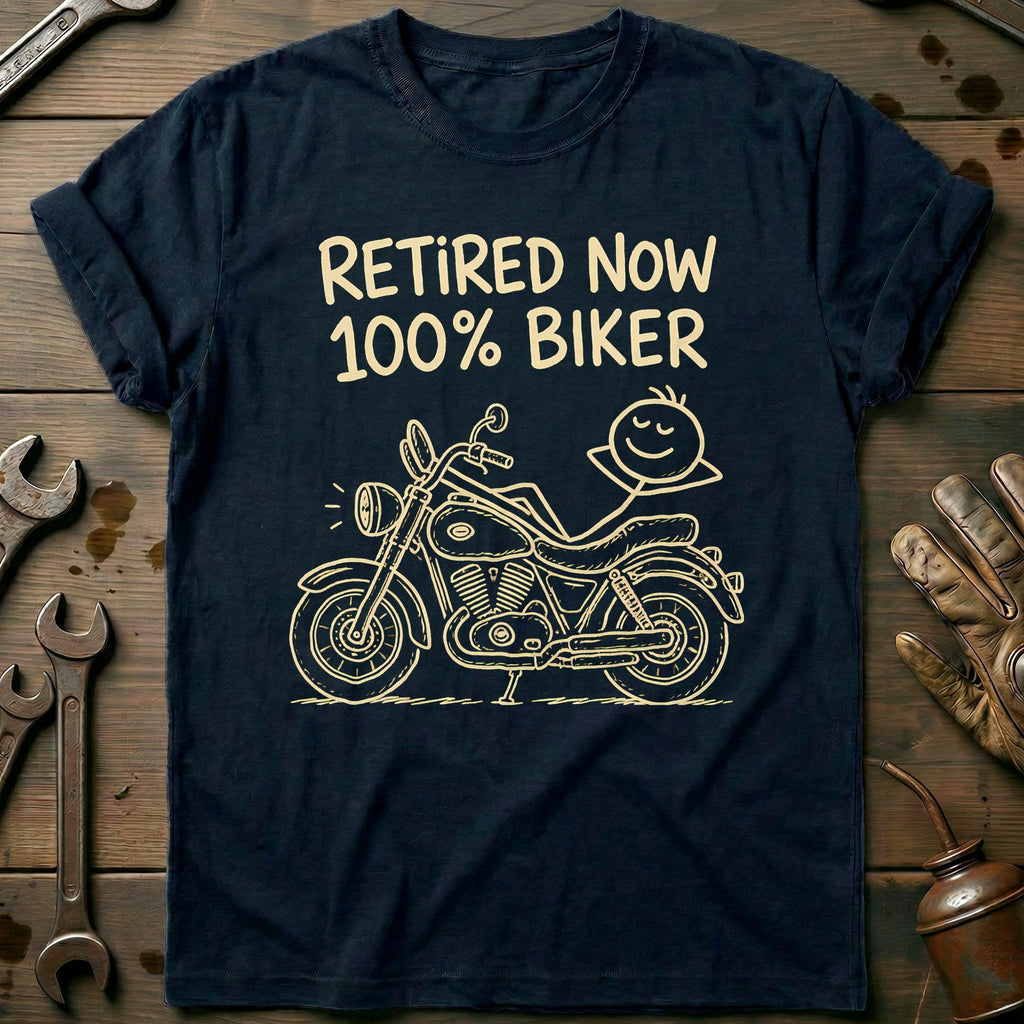 Retired Biker Motorcycle T-Shirt AU product image 2