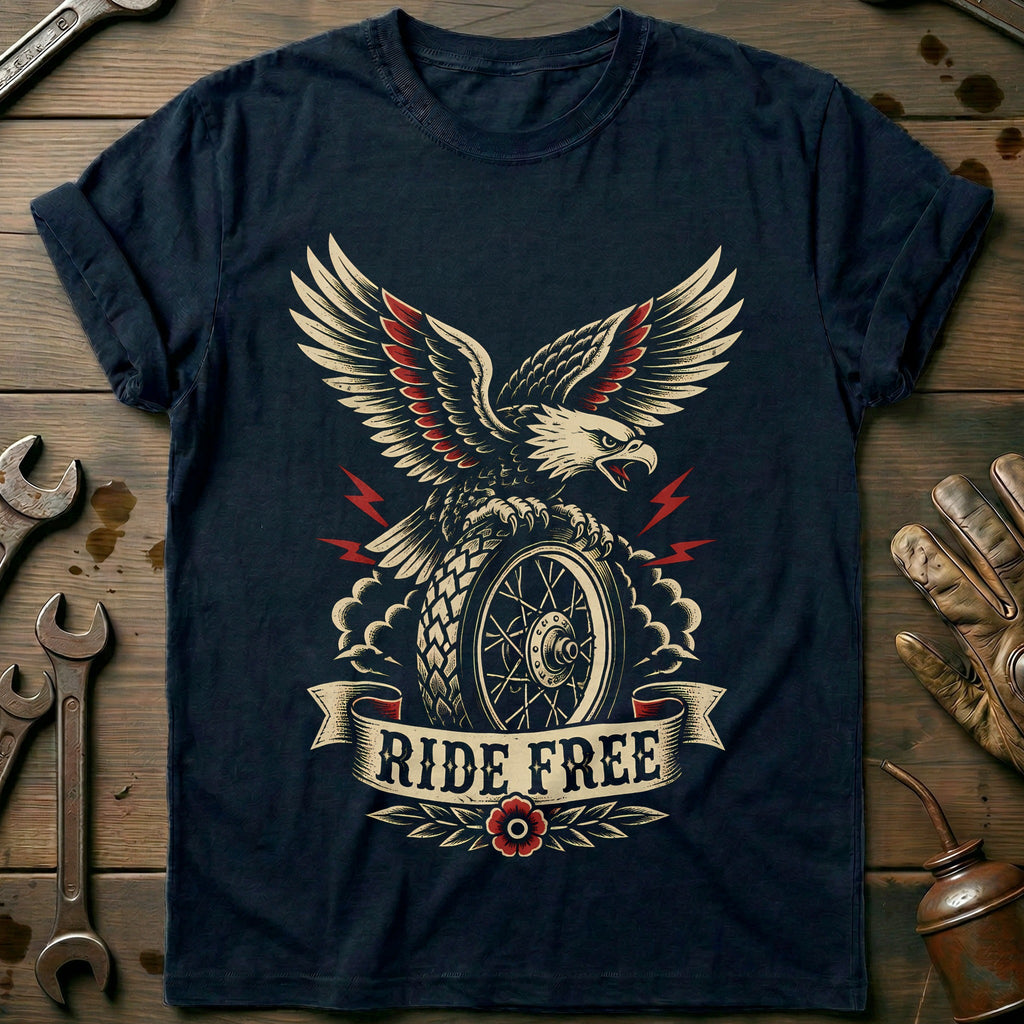 Ride Free Motorcycle T-Shirt GC product image 1