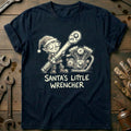 Santa's Little Wrencher Motorcycle T-Shirt US product image 1