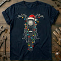 Scrambler Christmas Lights Motorcycle T-Shirt product image 1