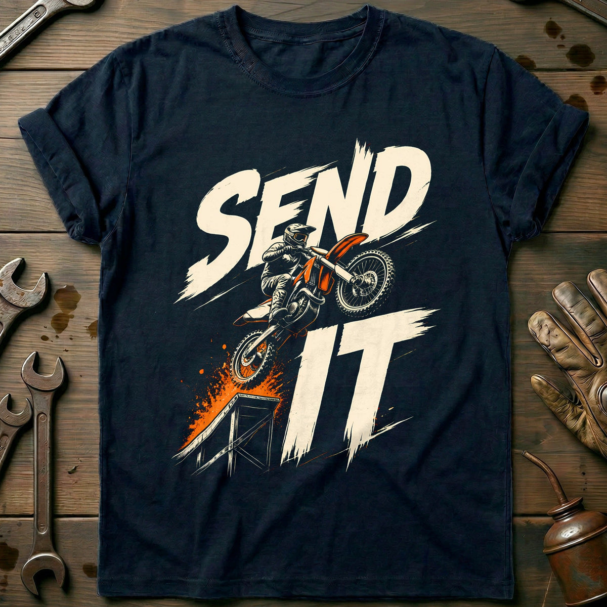 Send It Motorcycle T-Shirt product image 1