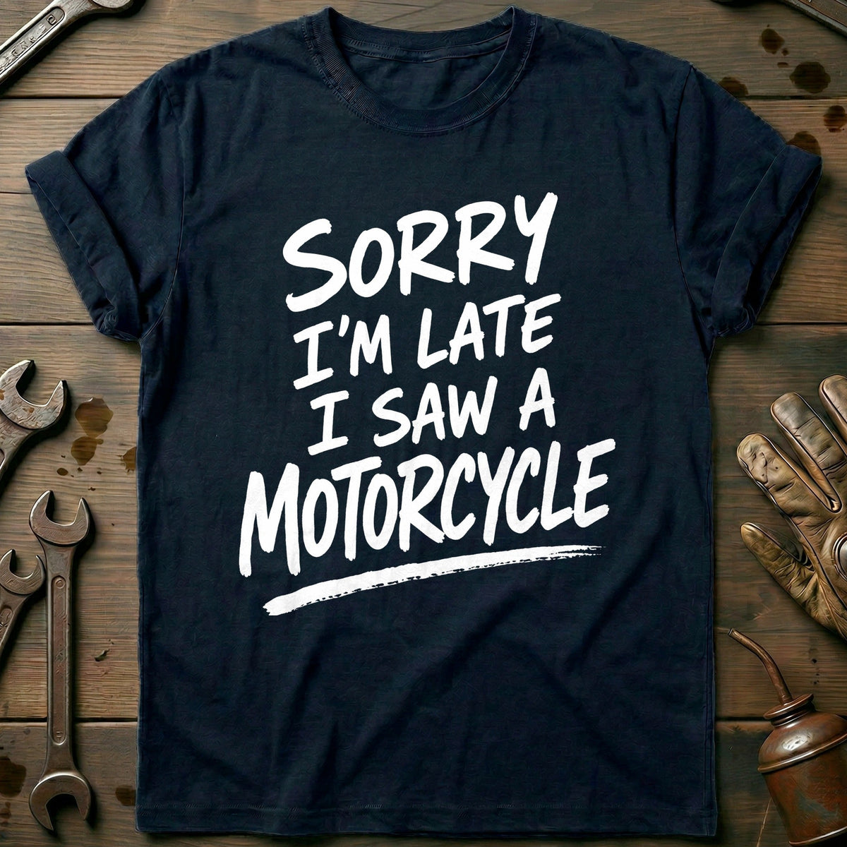Sorry I'm Late I Saw a 31 Motorcycle T-Shirt product image 1
