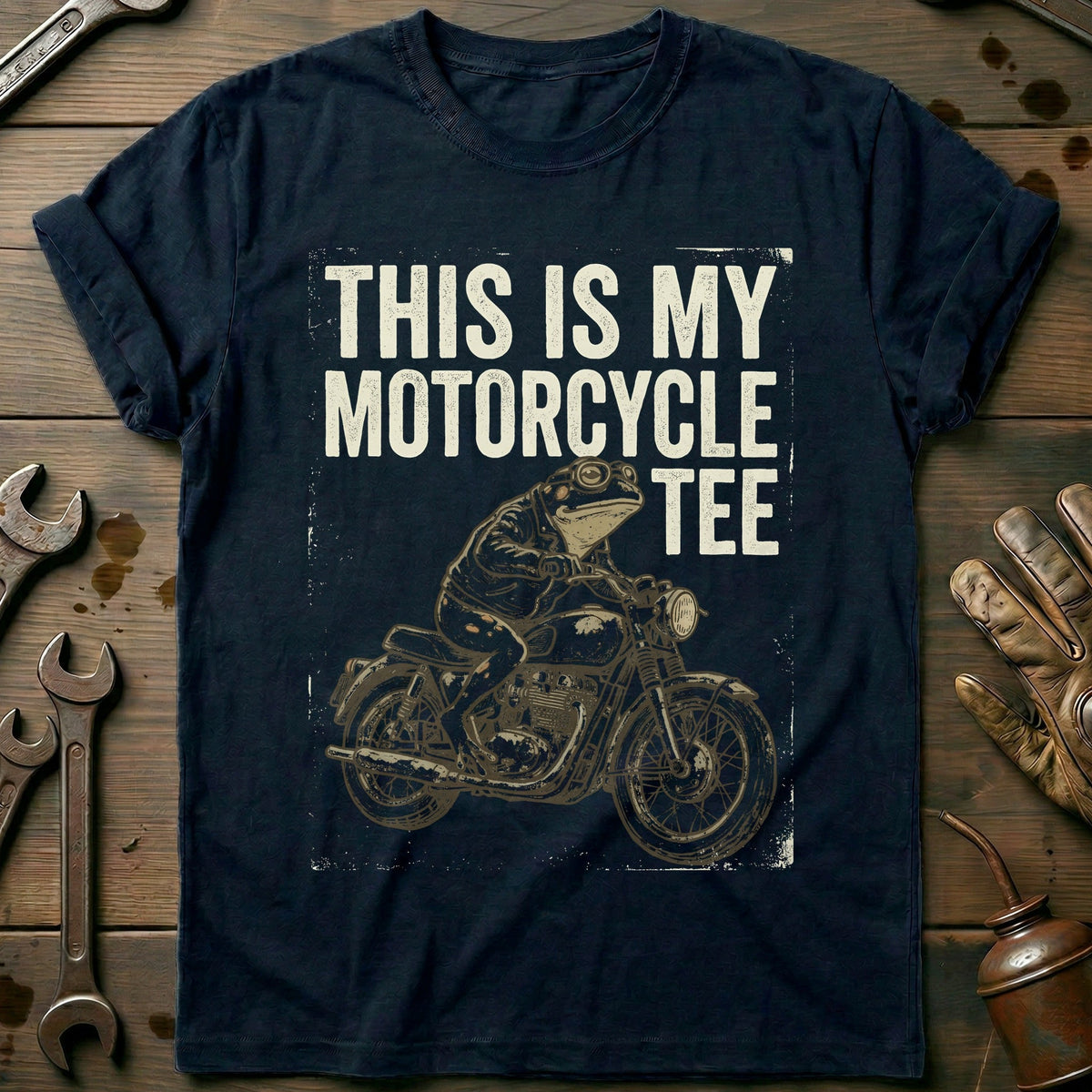 This is my Biker Frog 40 Motorcycle T-Shirt EU product image 2