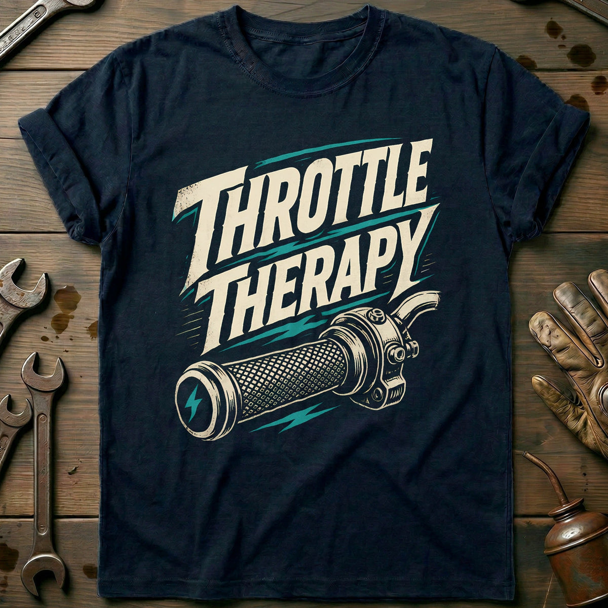 Throttle Therapy Motorcycle T-Shirt AU product image 1