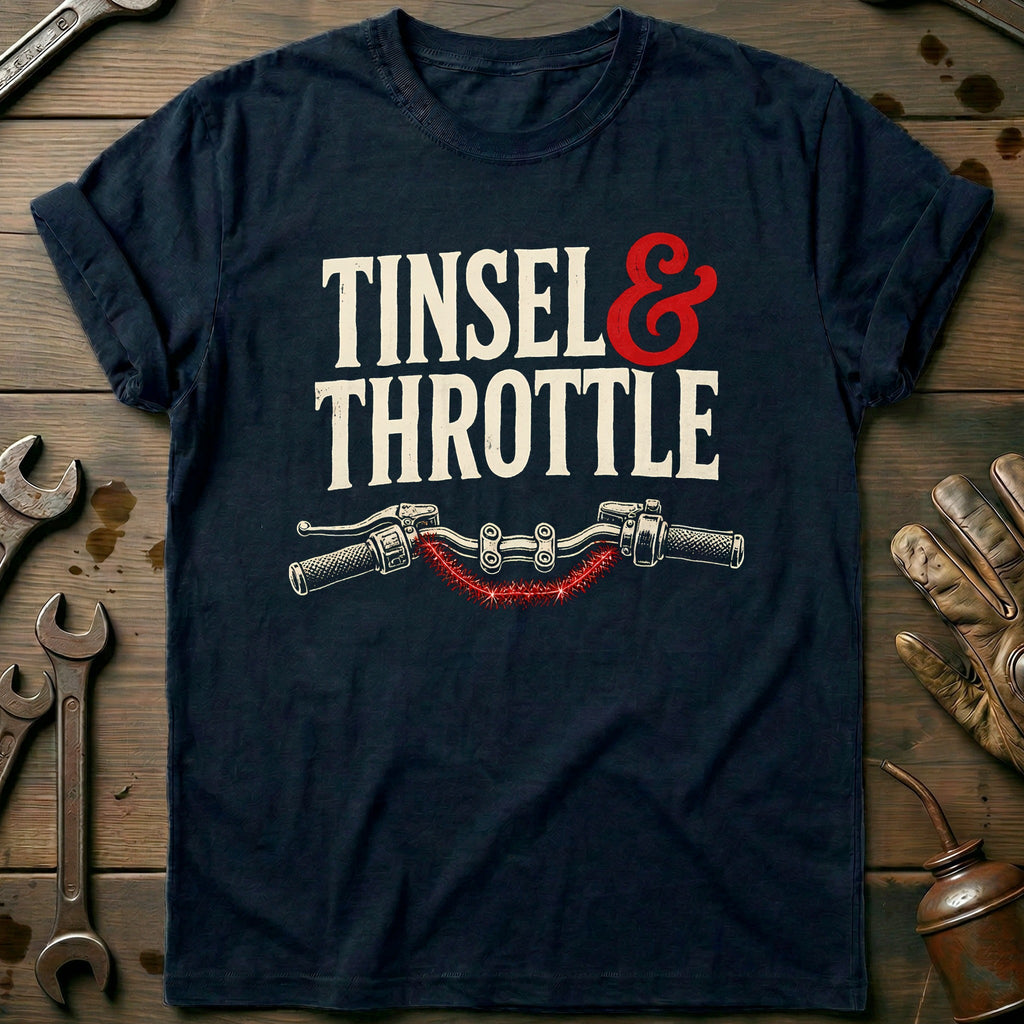 Tinsel and Throttle Motorcycle T-Shirt product image 2