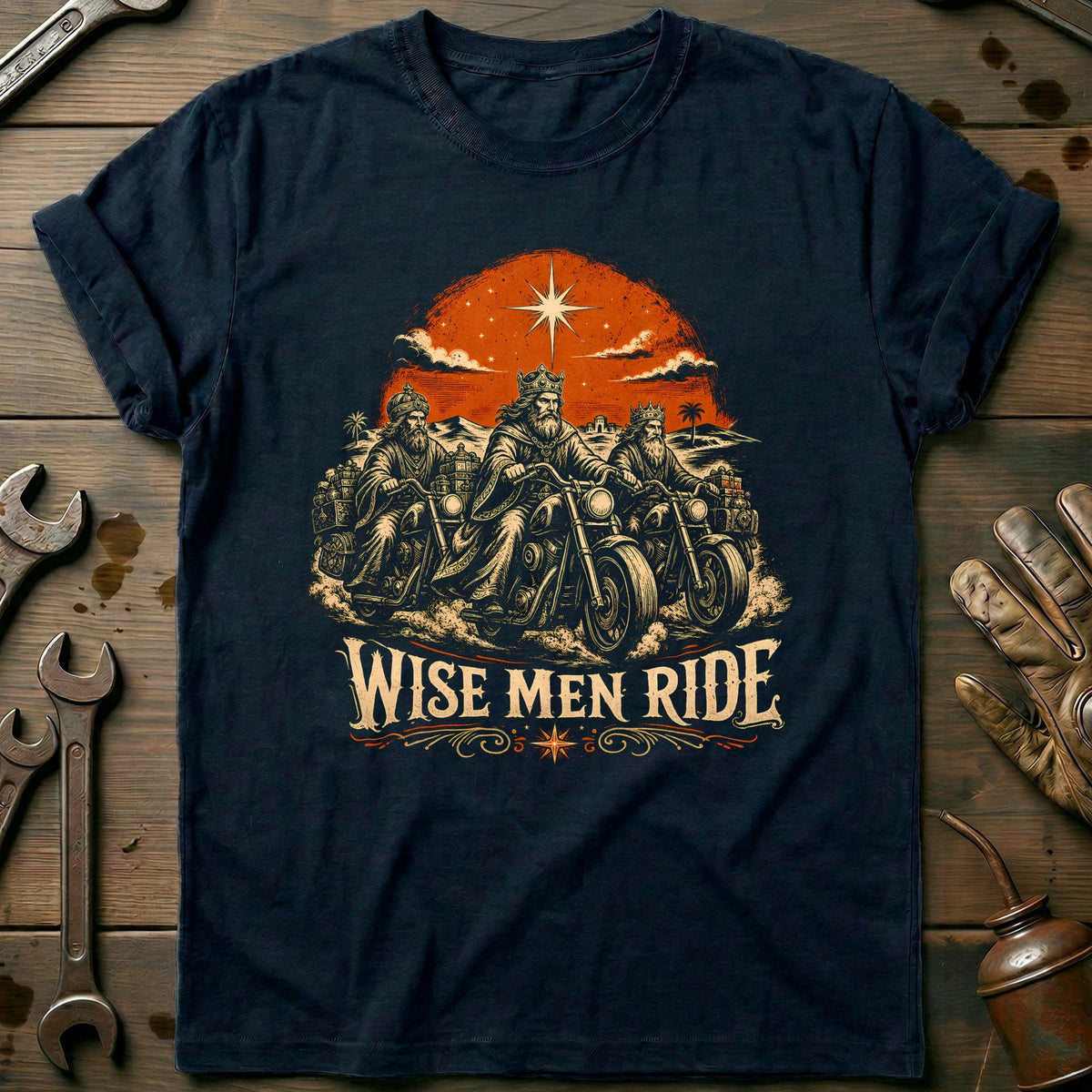 Wise Men Ride Motorcycle T-Shirt product image 2