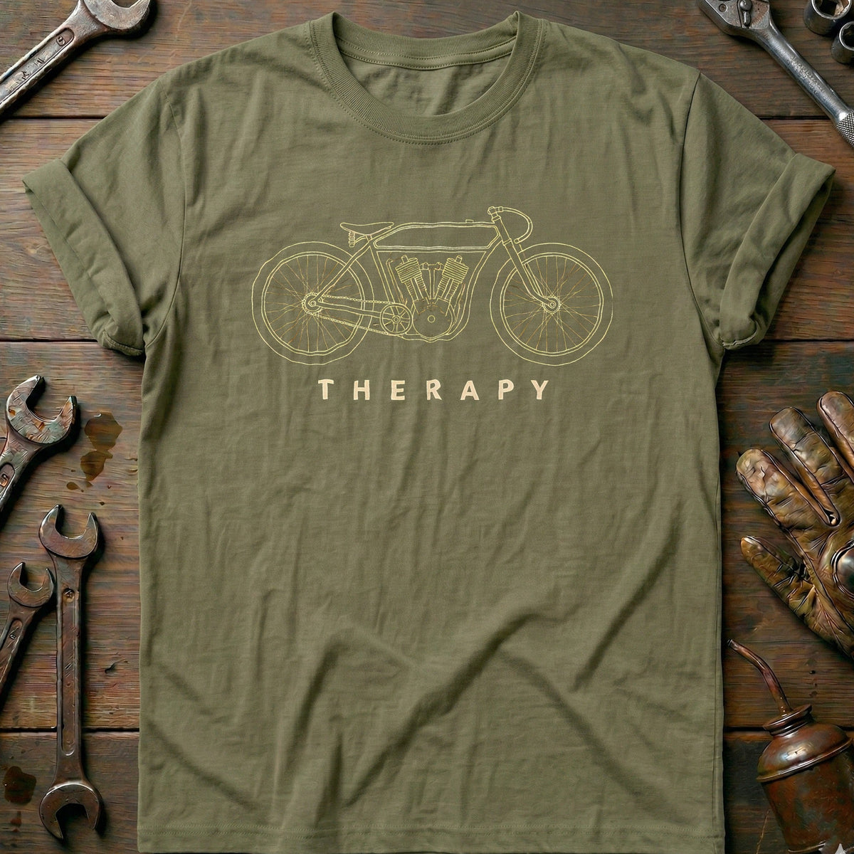 Board Track Racer Therapy Motorcycle T-Shirt EU product image 4