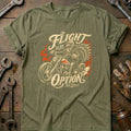 Flight is an Option Not Dinner Motorcycle T-Shirt EU product image 1