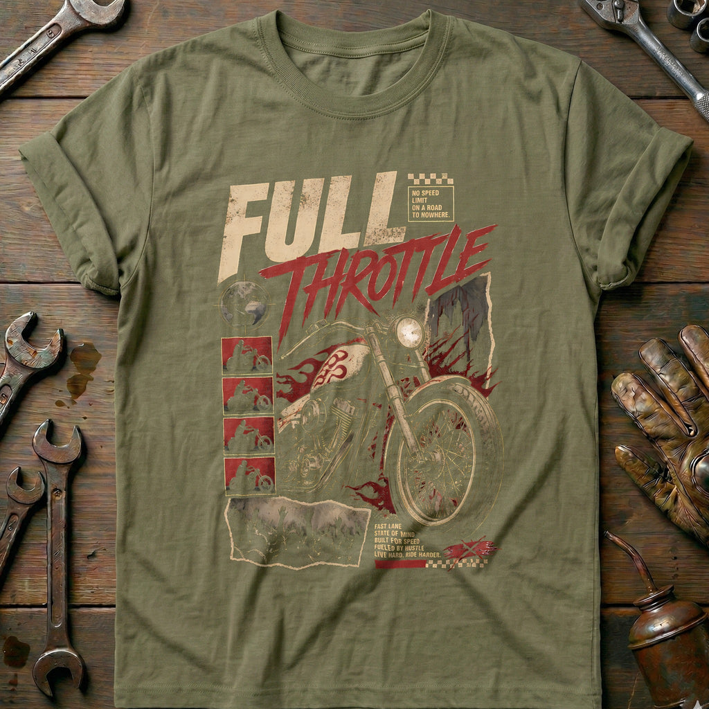 Full Throttle Motorcycle T-Shirt US product image 4