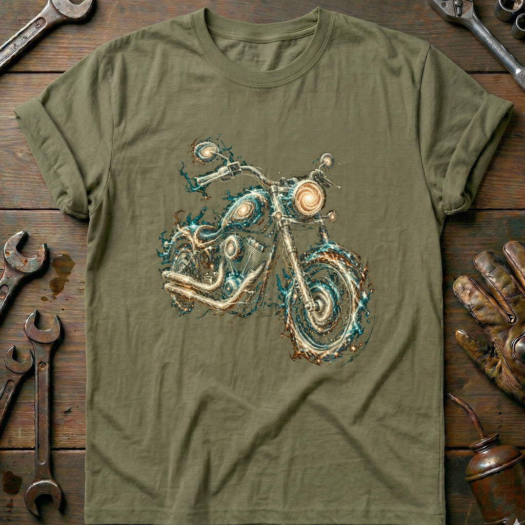 Galaxy Motorcycle Surreal T-Shirt AU product image 1