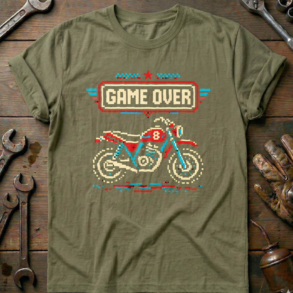 Game Over Motorcycle T-Shirt GC product image 4