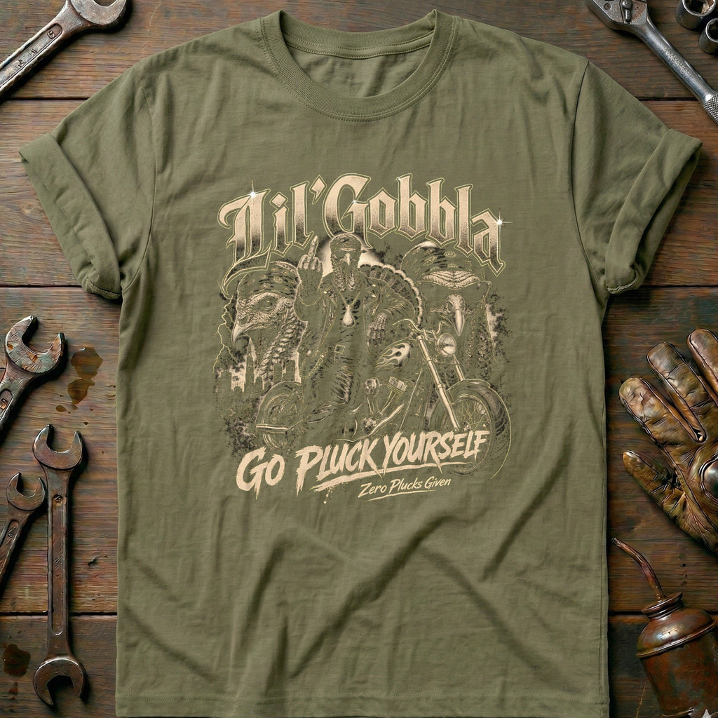 Go Pluck Yourself Zero Plucks Given Motorcycle T-Shirt product image 4