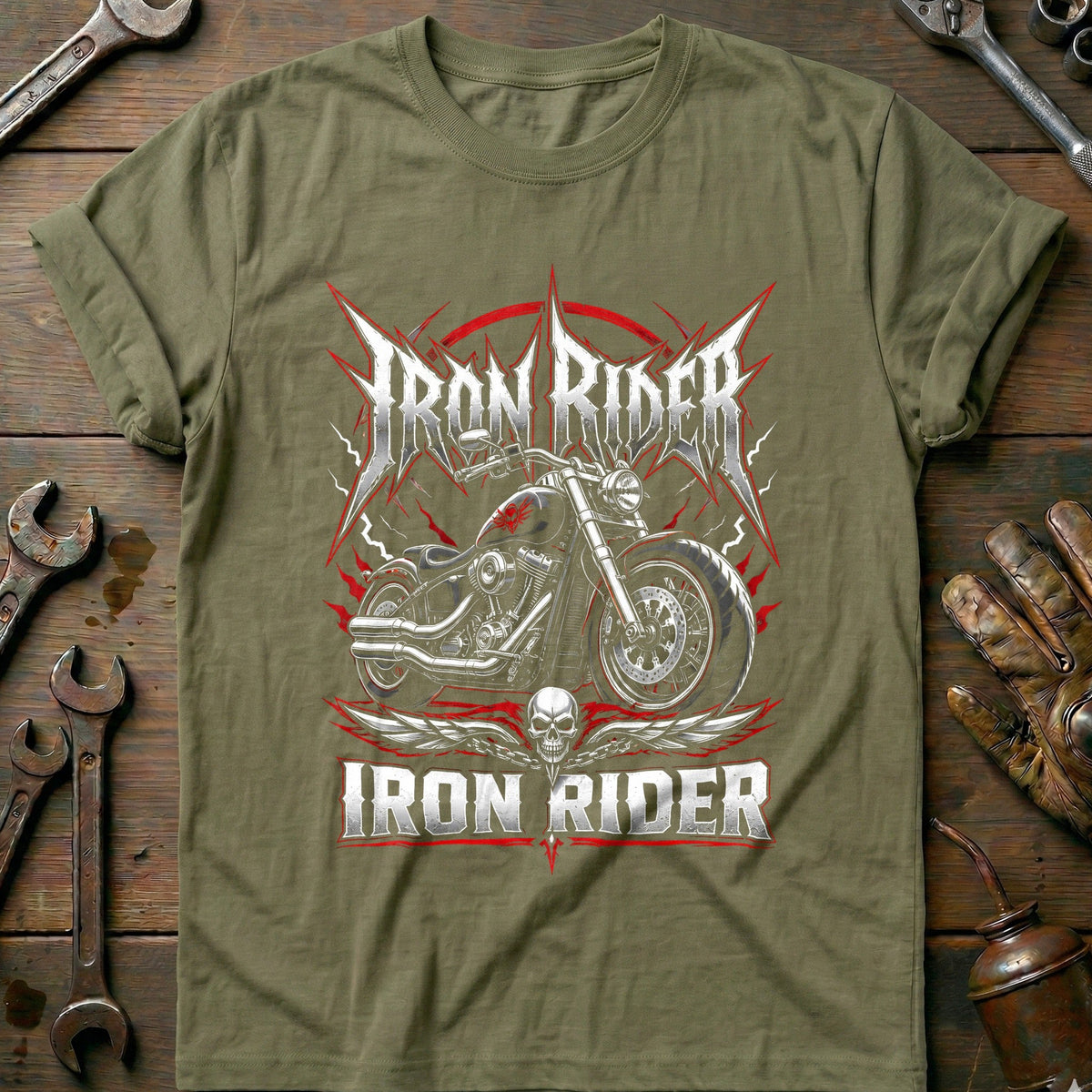 Iron Rider Motorcycle T-Shirt US product image 4