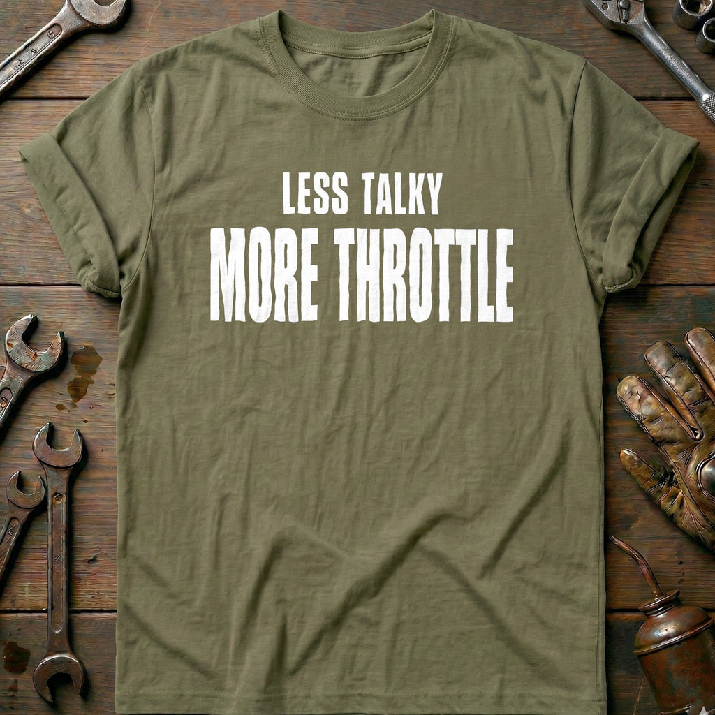 Less Talky More Throttle 86 Motorcycle T-Shirt AU product image 4