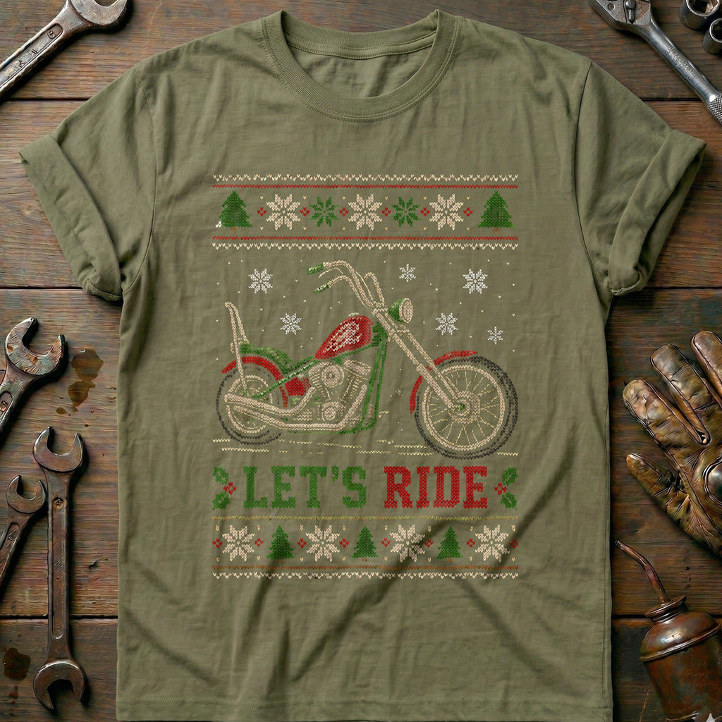Let's Ride Chopper Sweater Motorcycle T-Shirt product image 4